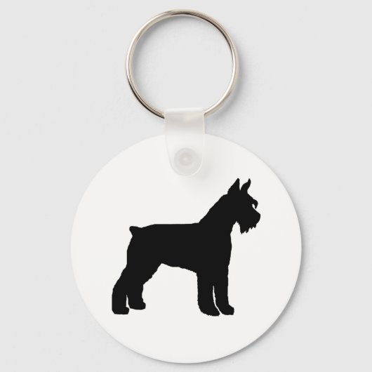 Giant Schnauzer (schwarz) Schlüsselanhänger (Vorderseite)