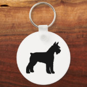 Giant Schnauzer (schwarz) Schlüsselanhänger (Vorderseite)