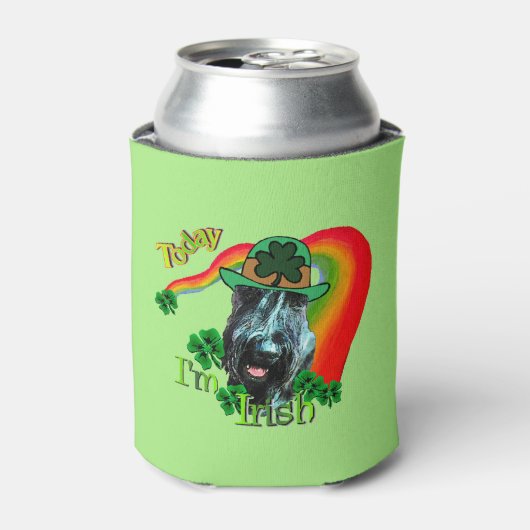 Giant Schnauzer St Patricks Day Dosenkühler (Kanne Vorderseite)