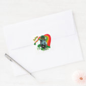 Giant Schnauzer St Patricks Day Quadratischer Aufkleber (Umschlag)