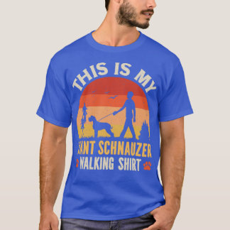 Giant Schnauzer Walking T-Shirt