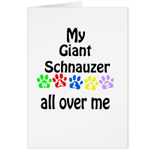 Giant Schnauzer Walks Design (Vorne)