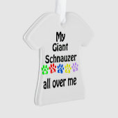 Giant Schnauzer Walks Design Ornament (Vorderseite)