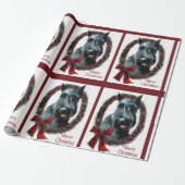 Giant Schnauzer Weihnachten Geschenkpapier (Ungerollt)