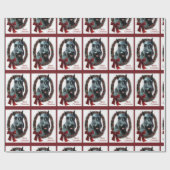 Giant Schnauzer Weihnachten Geschenkpapier (Flach)