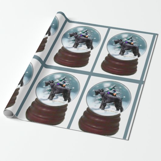 Giant Schnauzer Weihnachten Geschenkpapier (Ungerollt)