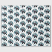 Giant Schnauzer Weihnachten Geschenkpapier (Flach)