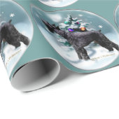 Giant Schnauzer Weihnachten Geschenkpapier (Rolleneckpunkt)