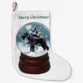 Giant Schnauzer Weihnachten Kleiner Weihnachtsstrumpf (Vorderseite)