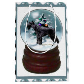 Giant Schnauzer Weihnachten Mittlere Geschenktüte (Vorderseite)