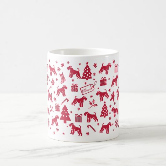 Giant Schnauzer Weihnachtsdesign Kaffeetasse (Mittel)