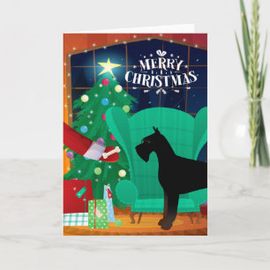 Giant Schnauzer Weihnachtsgeschenk Feiertagskarte
