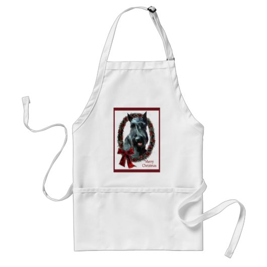 Giant Schnauzer Weihnachtsgeschenke Schürze (Vorne)