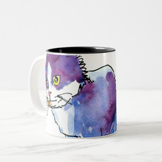 Giant Scribbles Mug Zweifarbige Tasse (Vorderseite Links)