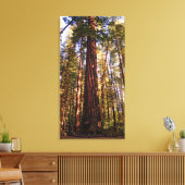 Giant Sequoia Redwood Wrapped Canvas Print Leinwanddruck (Insitu (Wohnzimmer))