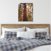 Giant Sequoia Redwood Wrapped Canvas Print Leinwanddruck (Insitu (Schlafzimmer))