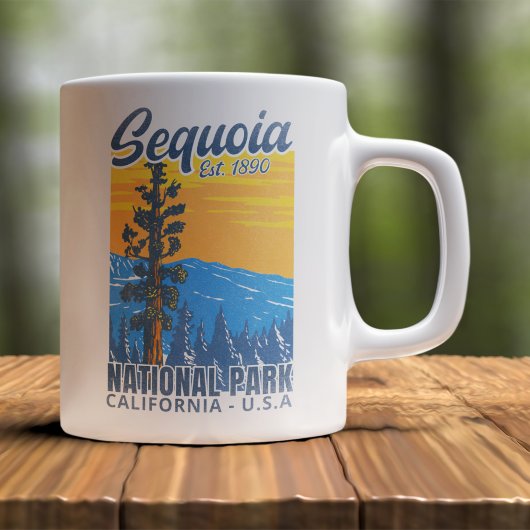 Giant Sequoias Forest Nature Scene Kaffeetasse