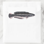 Giant Snakehead Rechteckiger Aufkleber (Tasche)