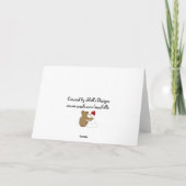 Giant Snowman und Freunde Feiertagskarte (Rückseite)