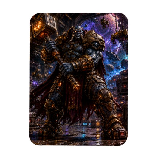 Giant Space Pirate — Hammer Warrior Magnet (Vertikal)