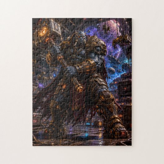 Giant Space Pirate — Hammer Warrior Puzzle (Vertikal)