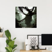 Giant Spider Entanglement Fantasy Art Poster (Heimbüro)