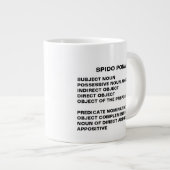 Giant Spider SPIDO PONA Noun nutzt Mnemonic Jumbo-Tasse (Vorderseite Rechts)