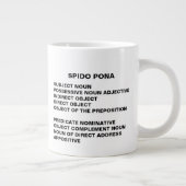 Giant Spider SPIDO PONA Noun nutzt Mnemonic Jumbo-Tasse (Rechts)