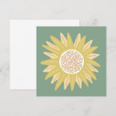 Giant Sunflower Einladung (Vorne/Hinten)