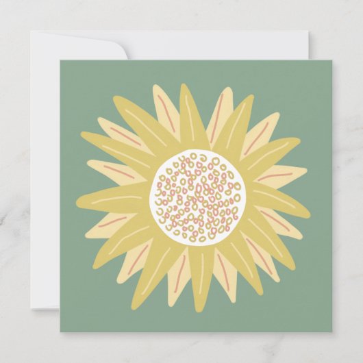 Giant Sunflower Einladung (Vorderseite)