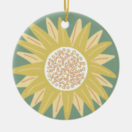 Giant Sunflower Keramik Ornament