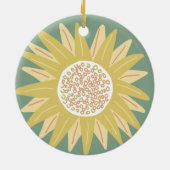 Giant Sunflower Keramik Ornament (Hinten)
