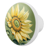 Giant Sunflower Keramikknauf (Rechts)