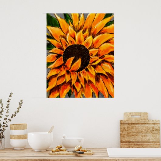 Giant Sunflower Poster (Küche)
