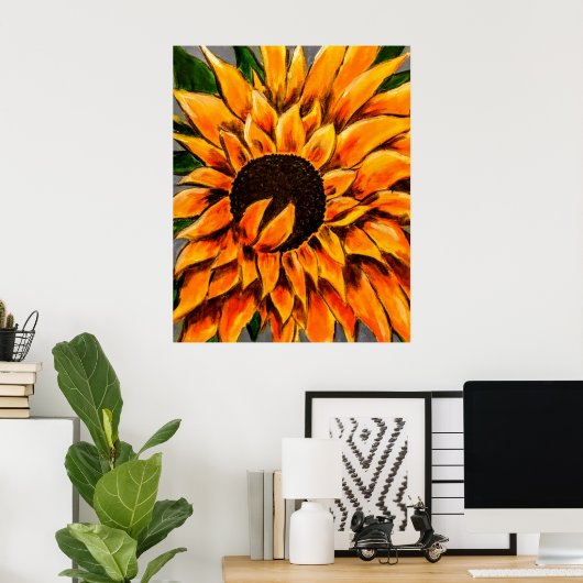 Giant Sunflower Poster (Heimbüro)