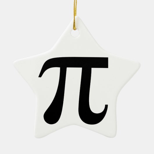 Giant-Symbol "Pi" Keramik Ornament (Vorne)
