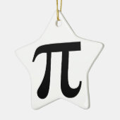 Giant-Symbol "Pi" Keramik Ornament (Links)