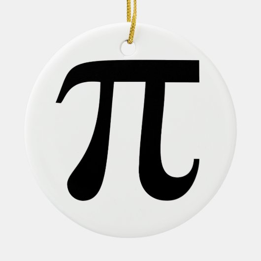 Giant-Symbol "Pi" Keramik Ornament (Vorne)