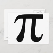 Giant-Symbol "Pi" Postkarte (Vorne/Hinten)