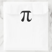 Giant-Symbol "Pi" Runder Aufkleber (Tasche)