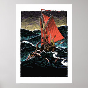 Giant Tintenfisch Poster