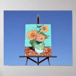 Giant Van Gogh Sunflowers Poster