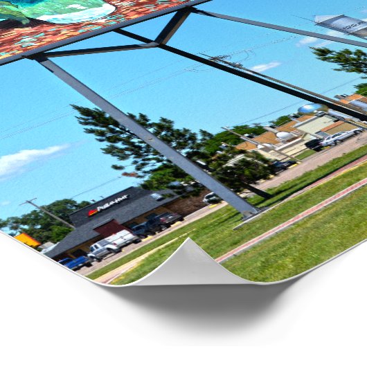 Giant Van Gogh's Sunflowers Artwork, Goodland, KS Poster (Ecke)