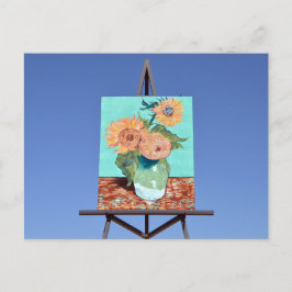 Giant Van Gogh's Sunflowers Artwork, Goodland, KS Postkarte