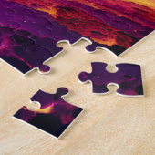 Giant Violet Asteroid Roaring in Richtung rosa Pla Puzzle (Seite)