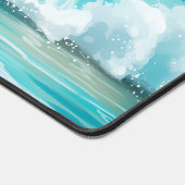 Giant Wave in the Blue Ocean Schreibtischunterlage (Ecke)