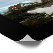Giant Waves Foto Collage Portland Head Leuchtturm Poster (Ecke)