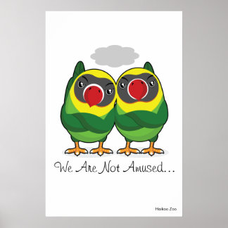 Giant 'We are not asmusam' Lovebirds Poster