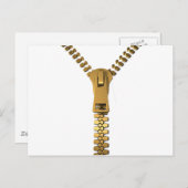 Giant Zipper Postkarte (Vorne/Hinten)