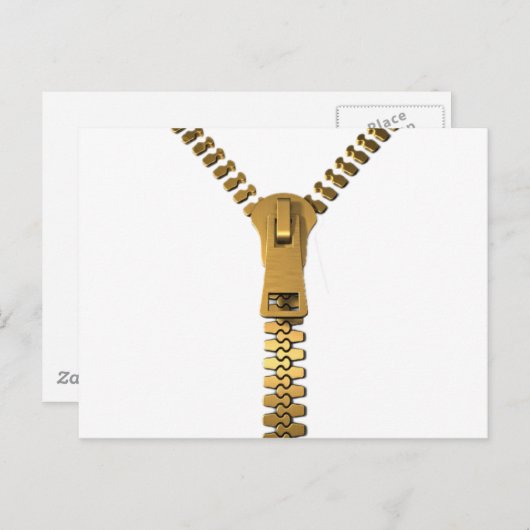Giant Zipper Postkarte (Vorne/Hinten)